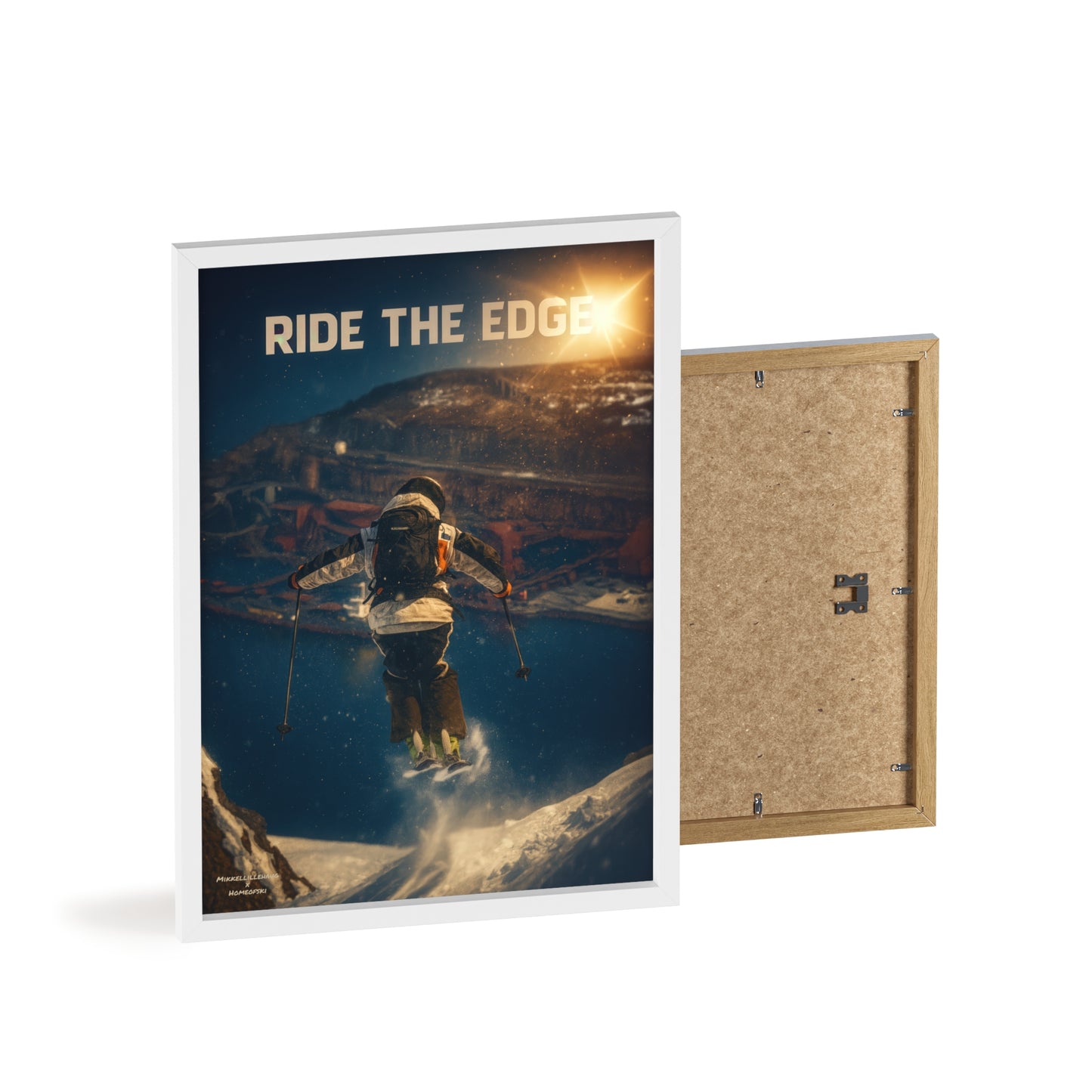 Ride The Edge x Heaven Mikkellillehaug Poster - FRAMED