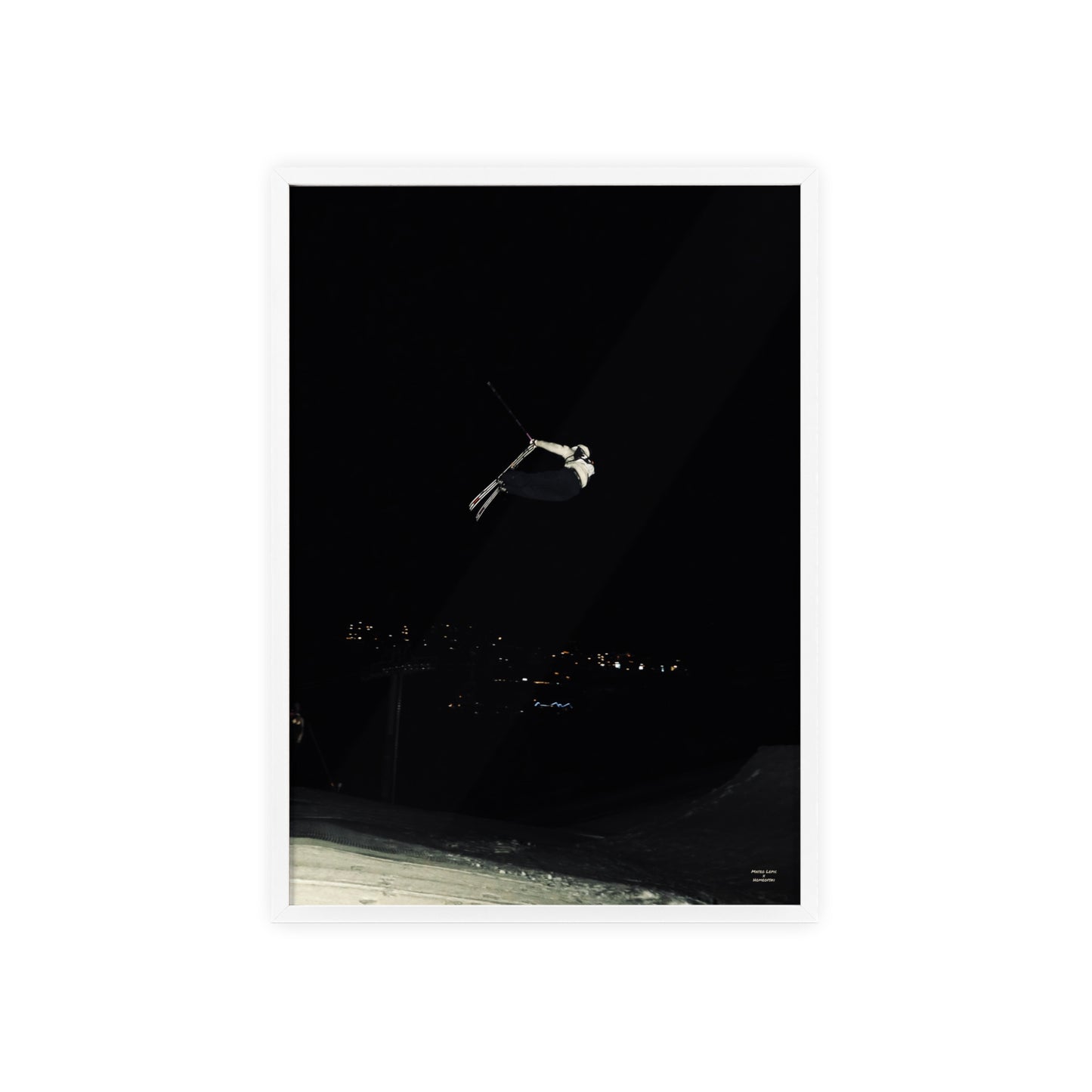 Night Park Mateo Lepic Poster - FRAMED