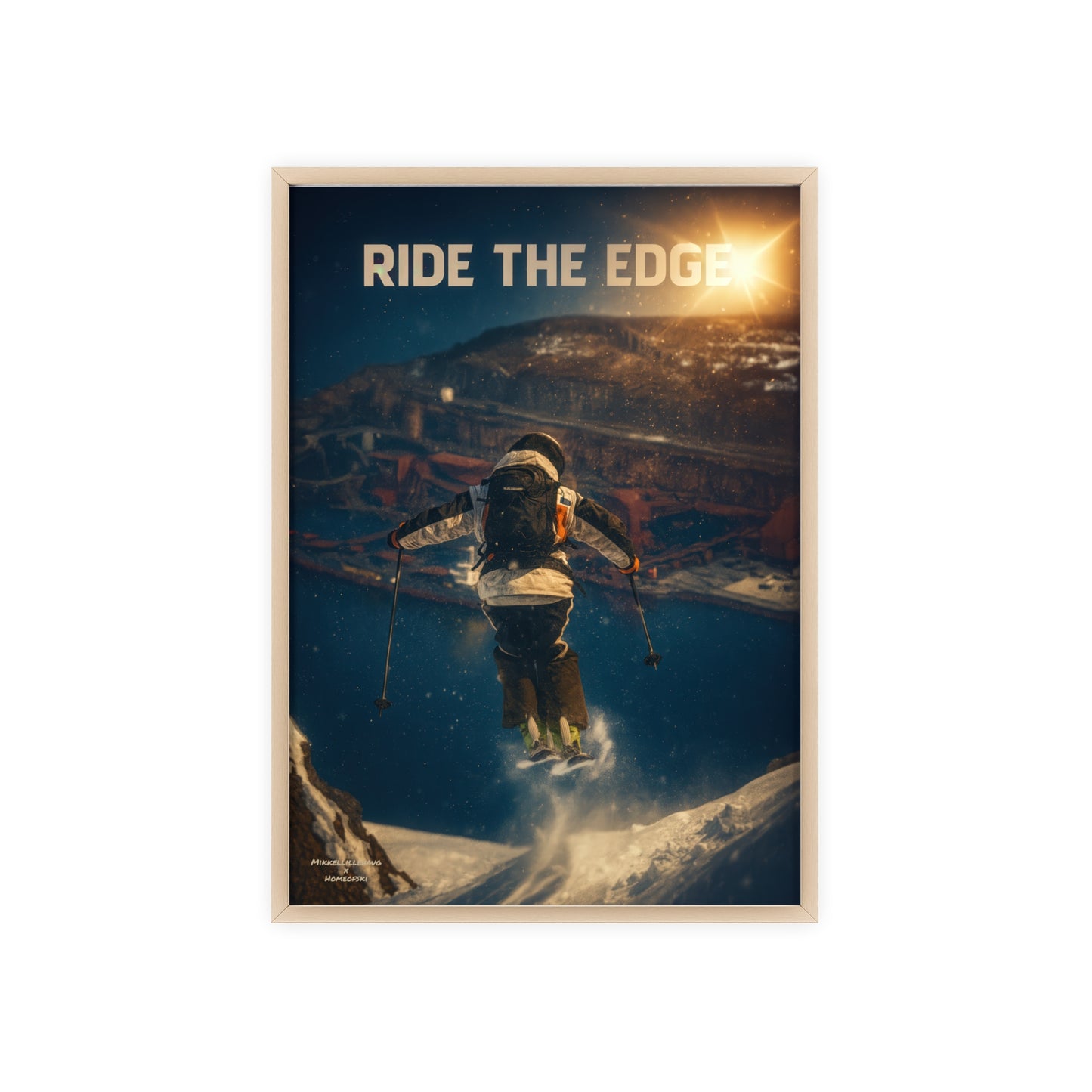 Ride The Edge x Heaven Mikkellillehaug Poster - FRAMED