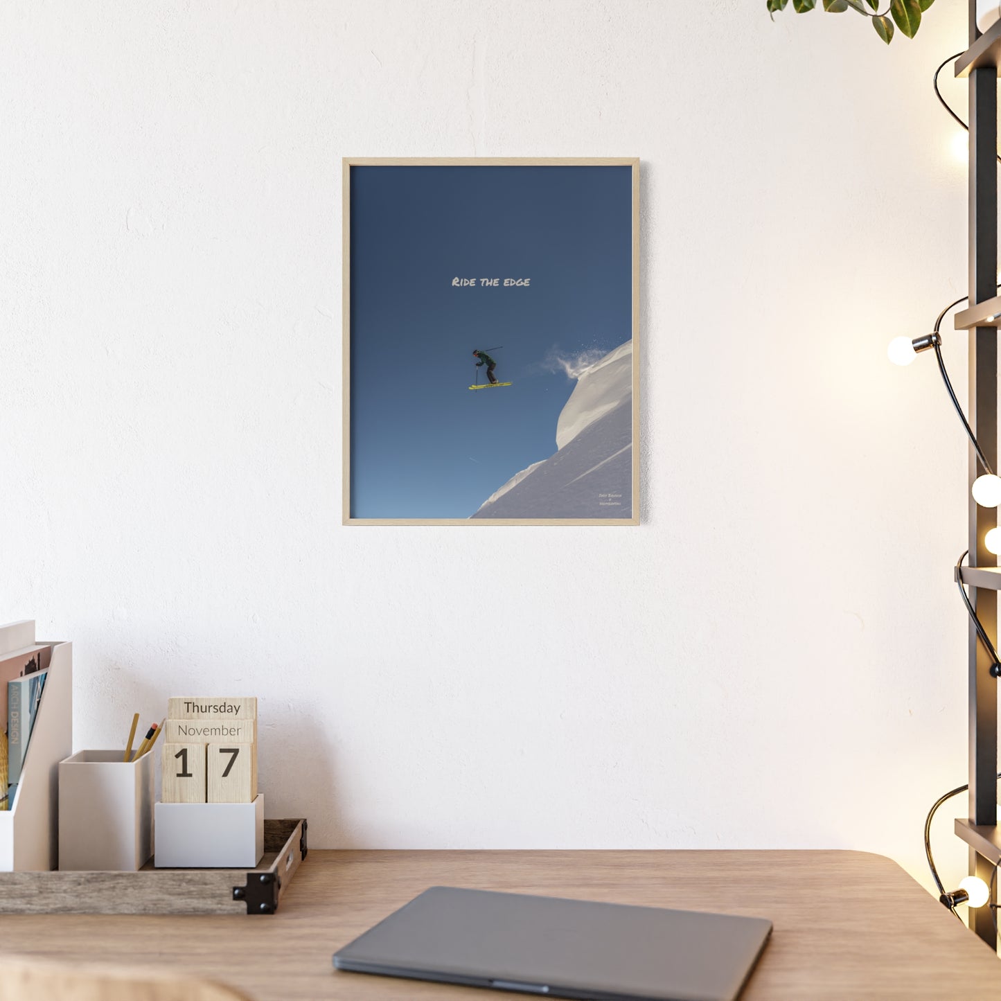 Ride The Edge Indy Bruhin Poster - FRAMED