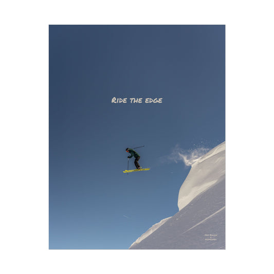 Ride The Edge Indy Bruhin Poster