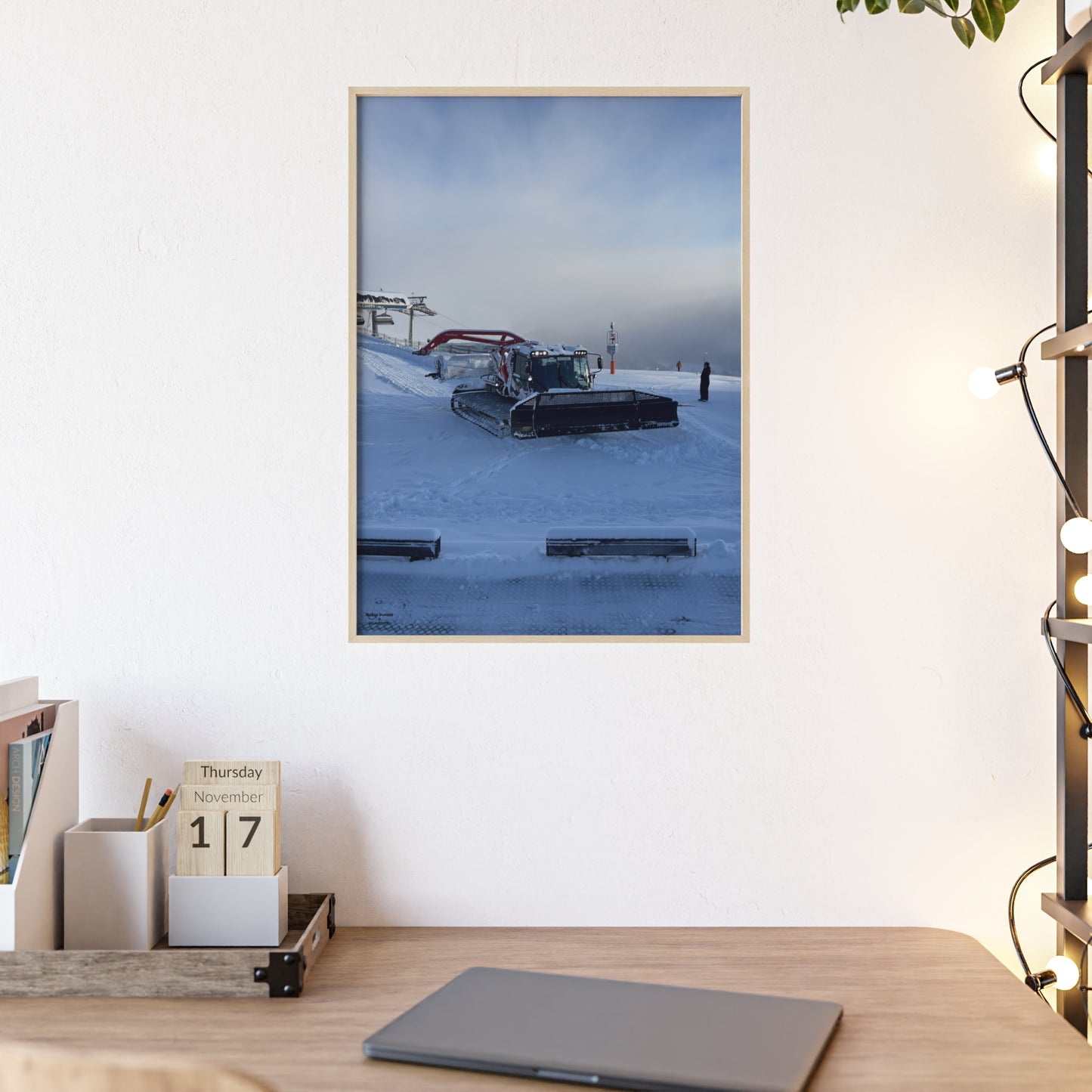 Pistenbully Robin Dufner Poster - FRAMED