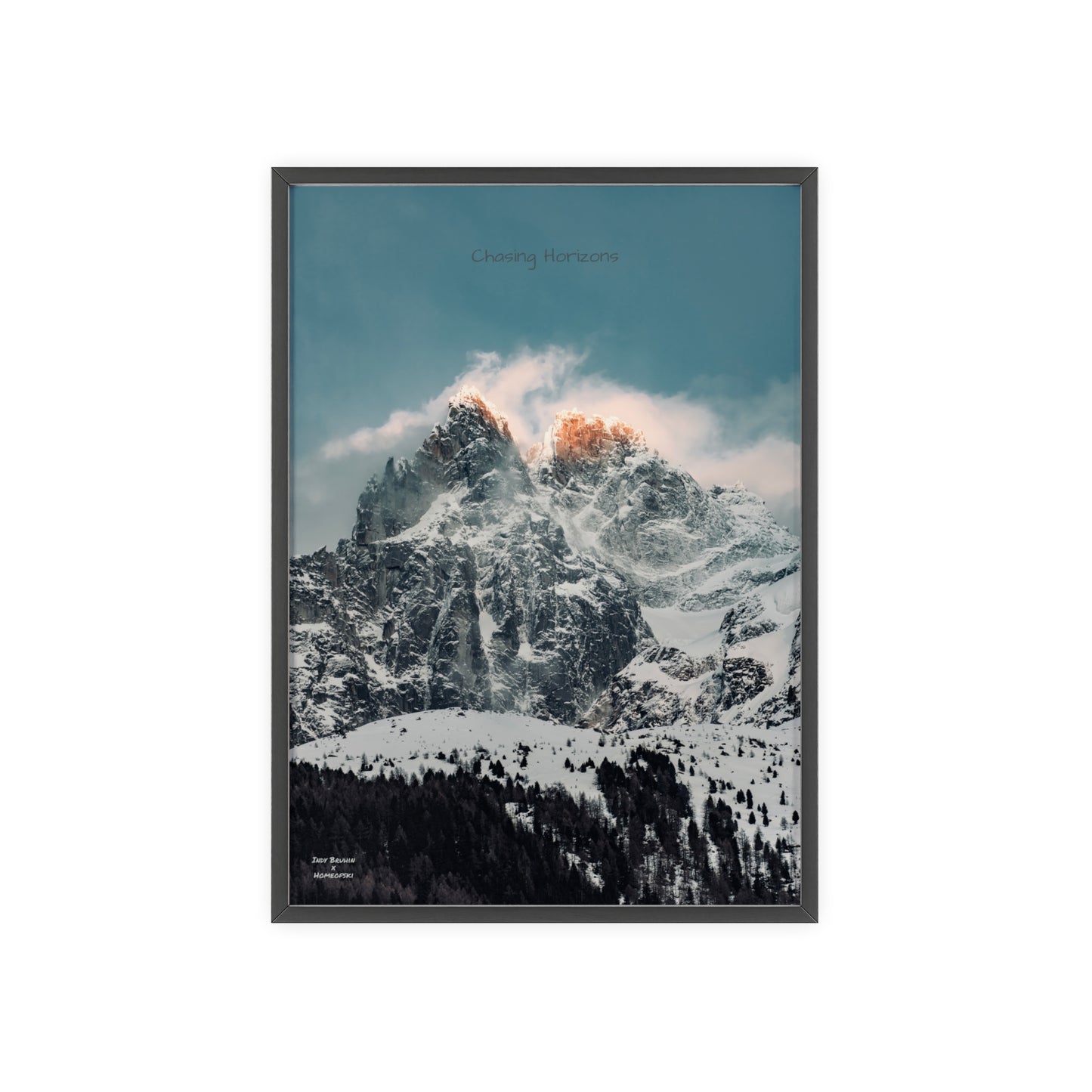 Alps Indy Bruhin Poster - FRAMED
