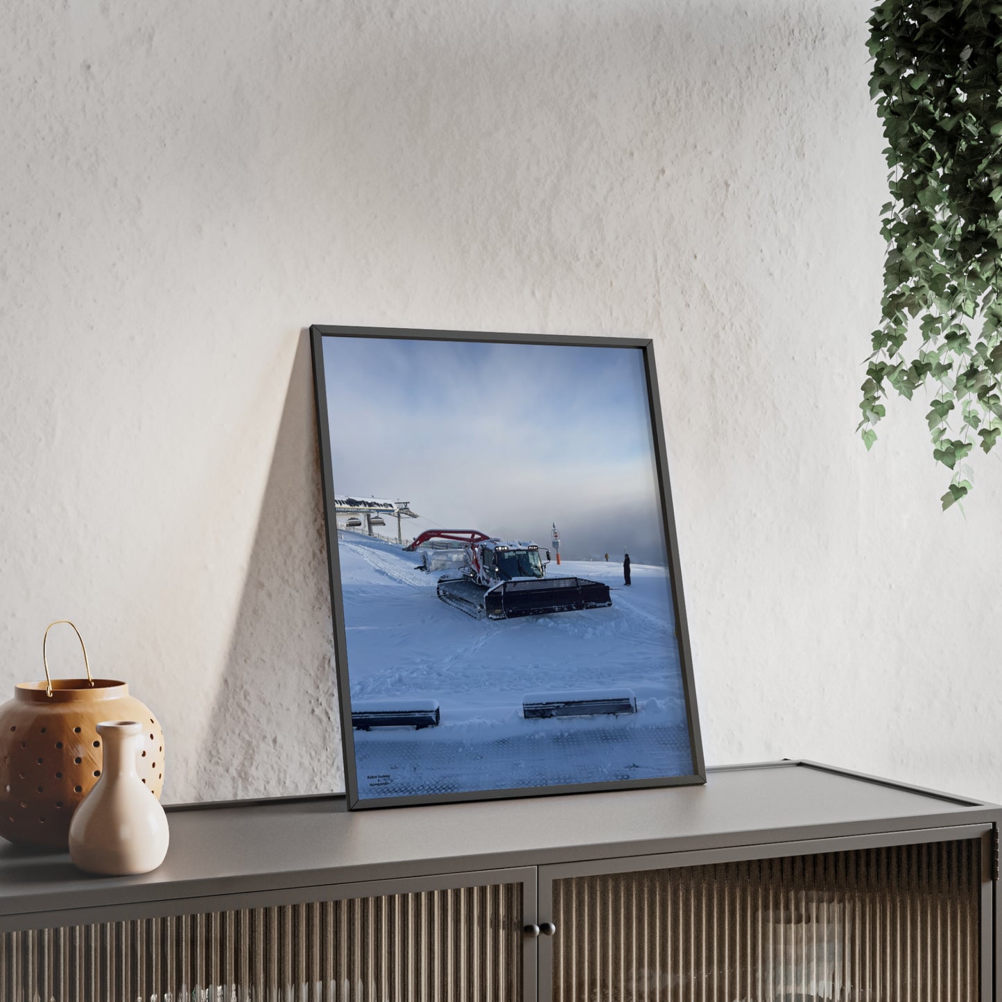 Pistenbully Robin Dufner Poster - FRAMED