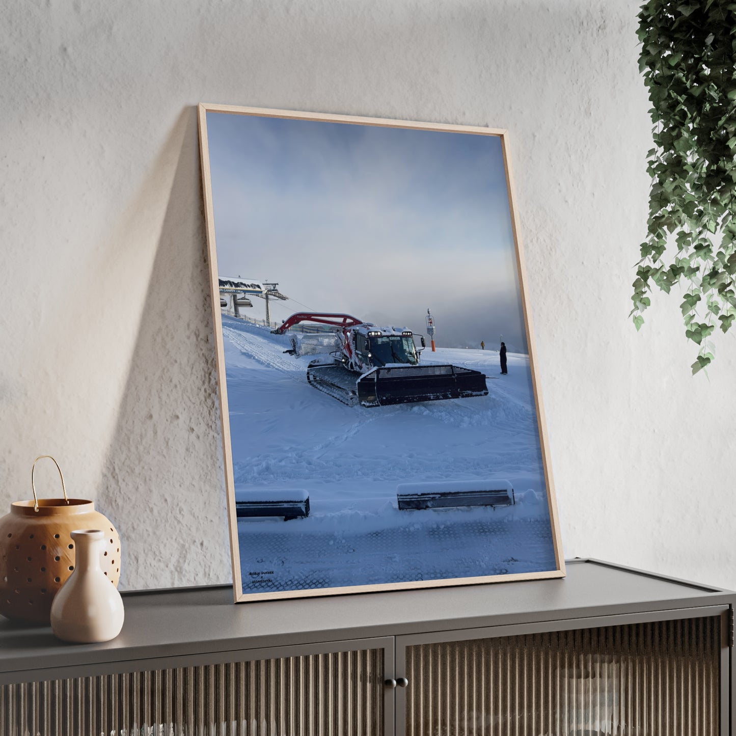 Pistenbully Robin Dufner Poster - FRAMED