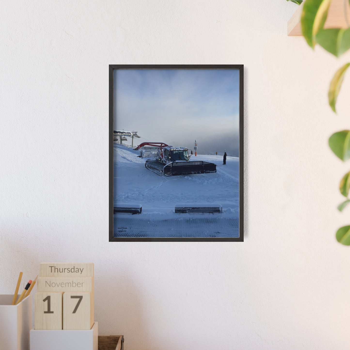 Pistenbully Robin Dufner Poster - FRAMED