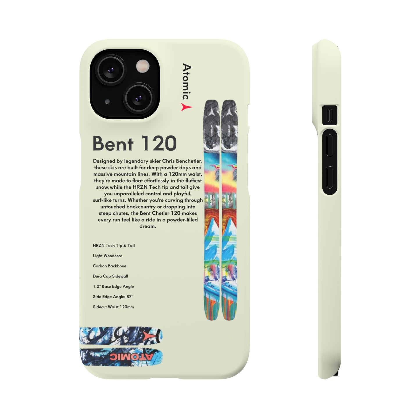 Phone Case - Skiing Bent Chetler 120mm Design