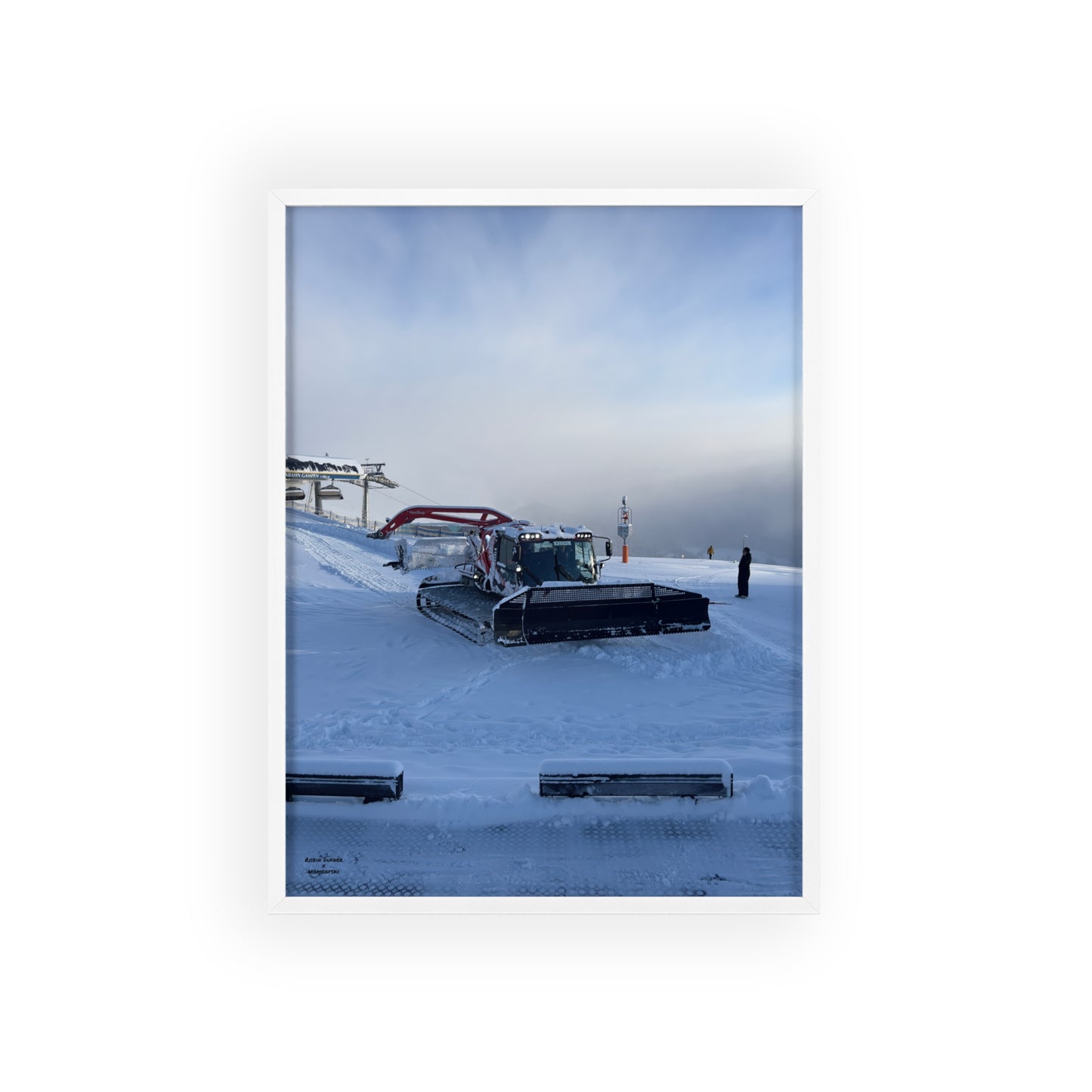 Pistenbully Robin Dufner Poster - FRAMED