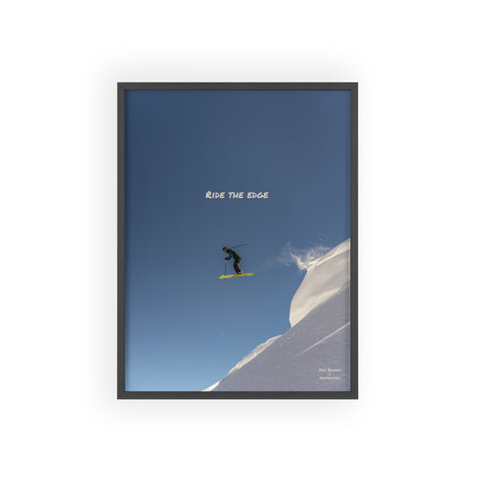 Ride The Edge Indy Bruhin Poster - FRAMED