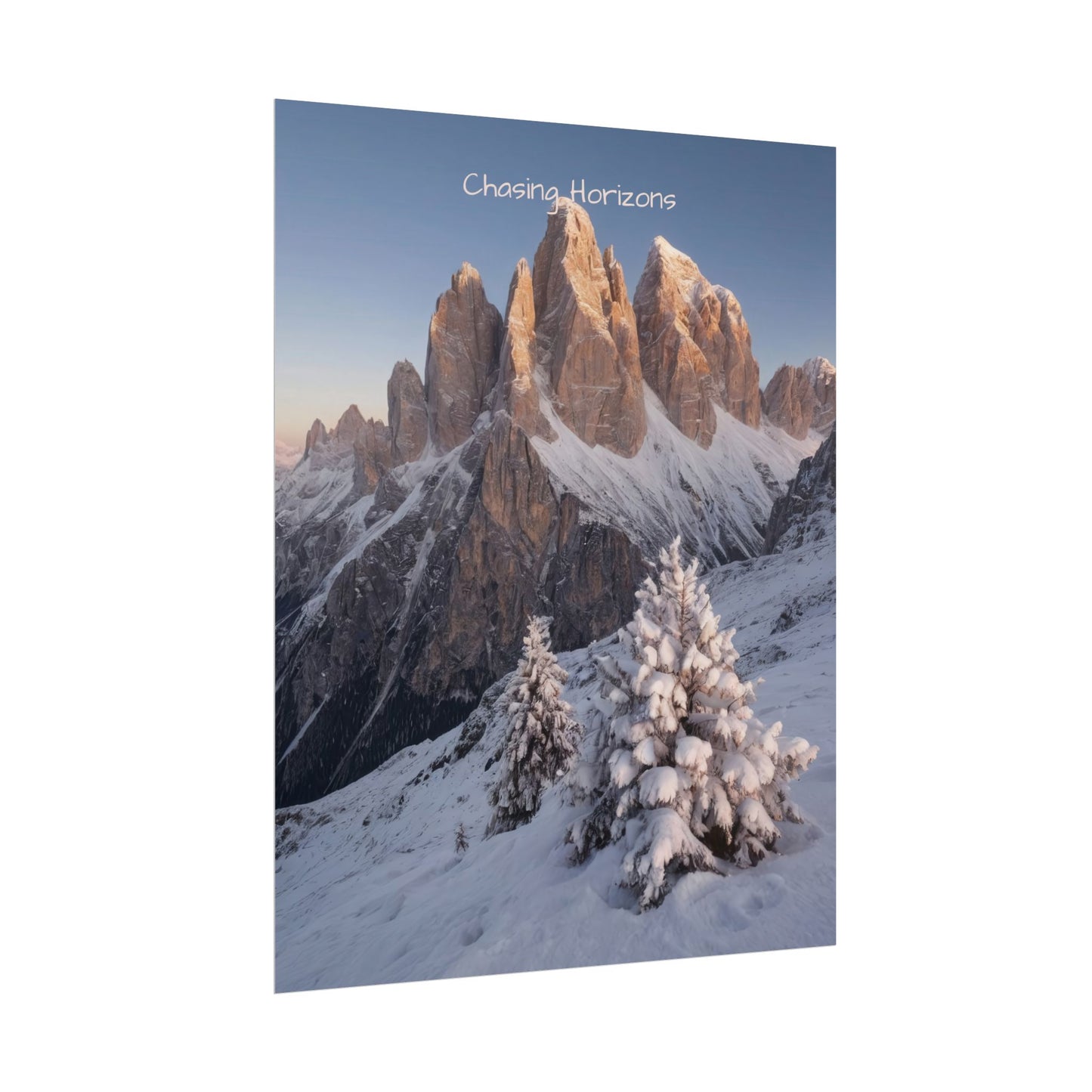Chasing Horizons x Dolomites Poster