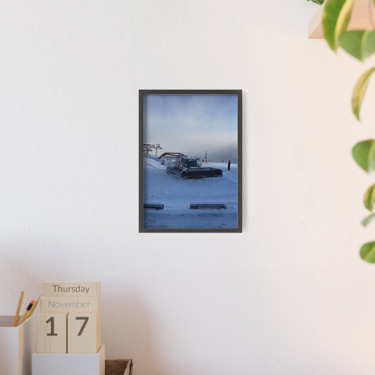 Pistenbully Robin Dufner Poster - FRAMED