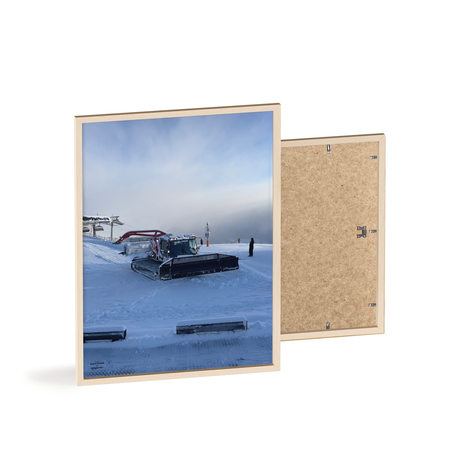 Pistenbully Robin Dufner Poster - FRAMED