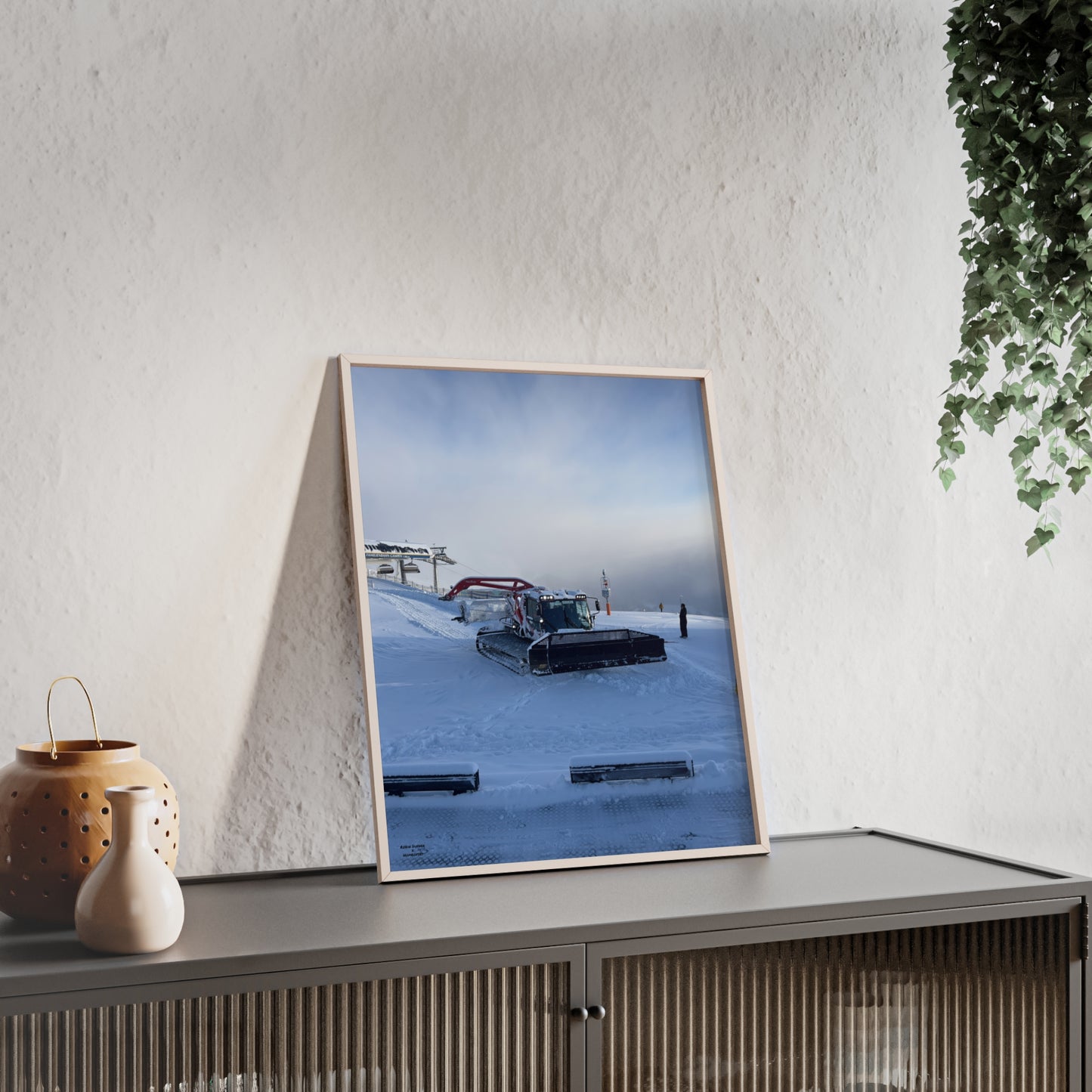 Pistenbully Robin Dufner Poster - FRAMED