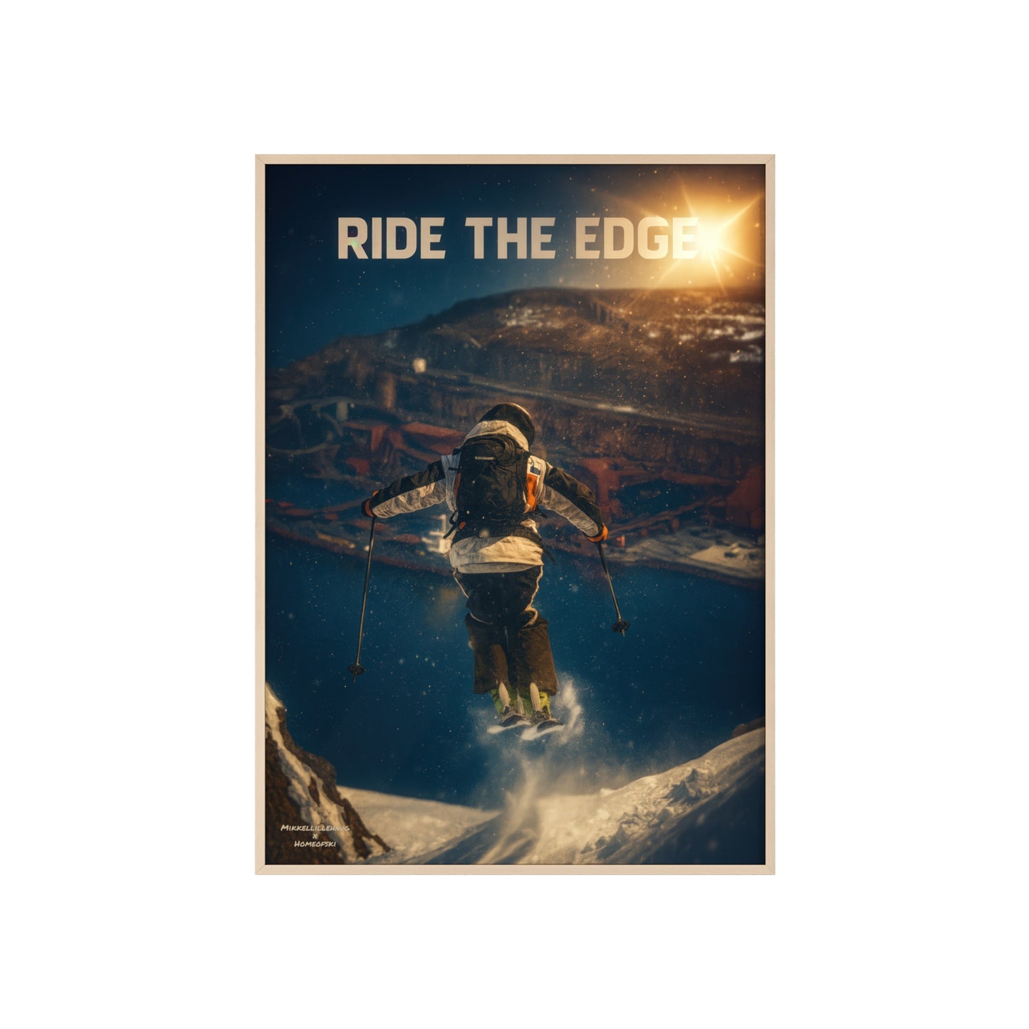 Ride The Edge x Heaven Mikkellillehaug Poster - FRAMED