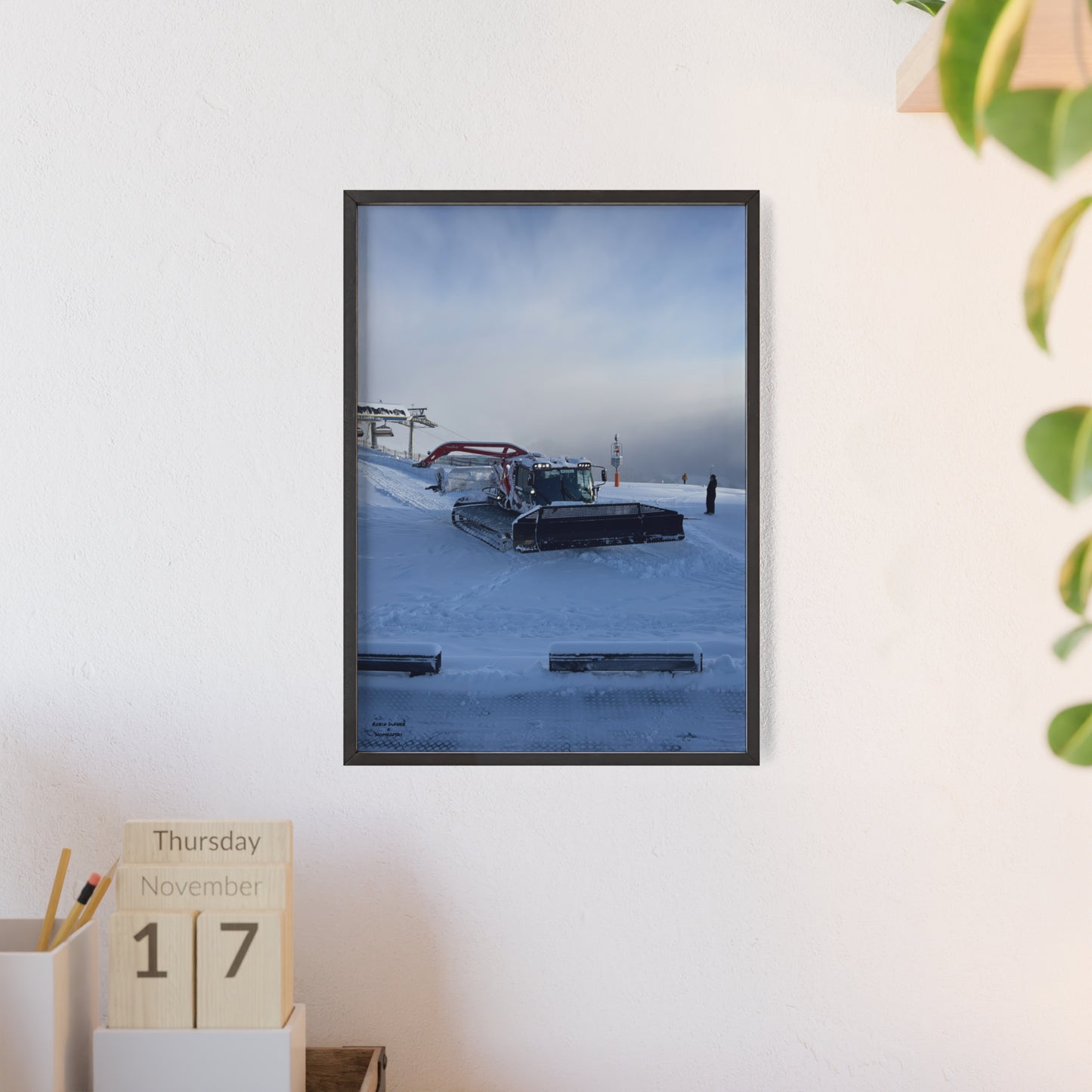 Pistenbully Robin Dufner Poster - FRAMED