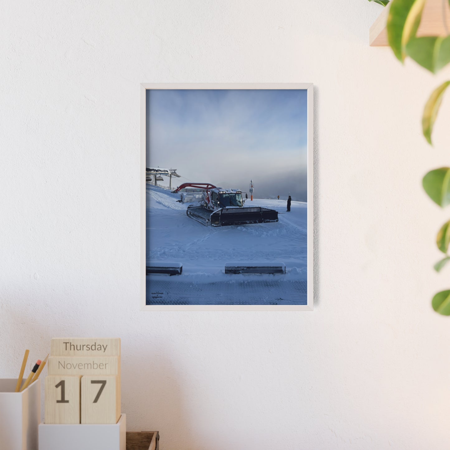 Pistenbully Robin Dufner Poster - FRAMED