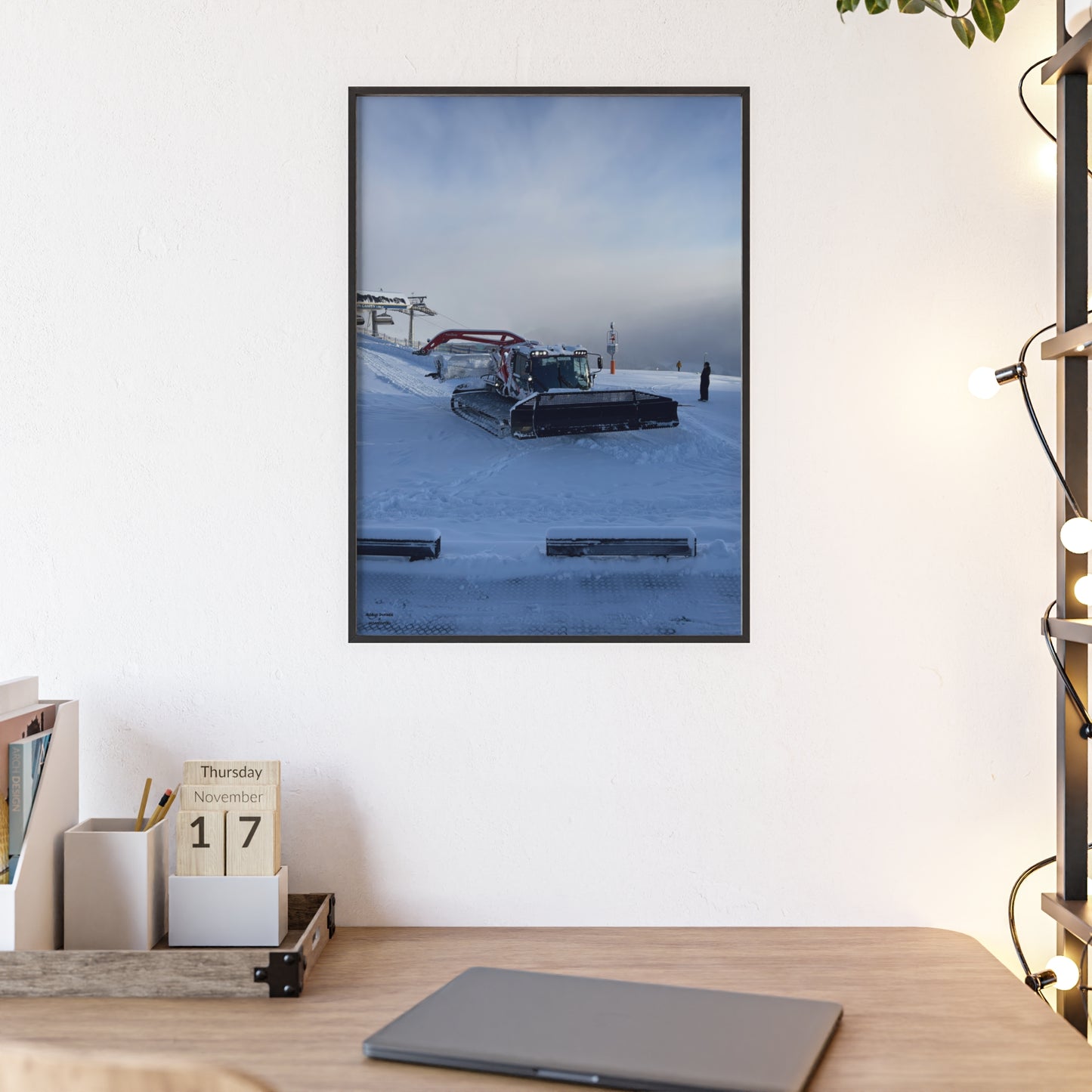 Pistenbully Robin Dufner Poster - FRAMED