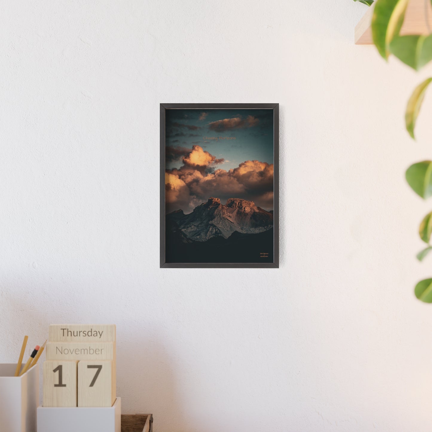 Chasing Horizons Indy Bruhin Poster - FRAMED