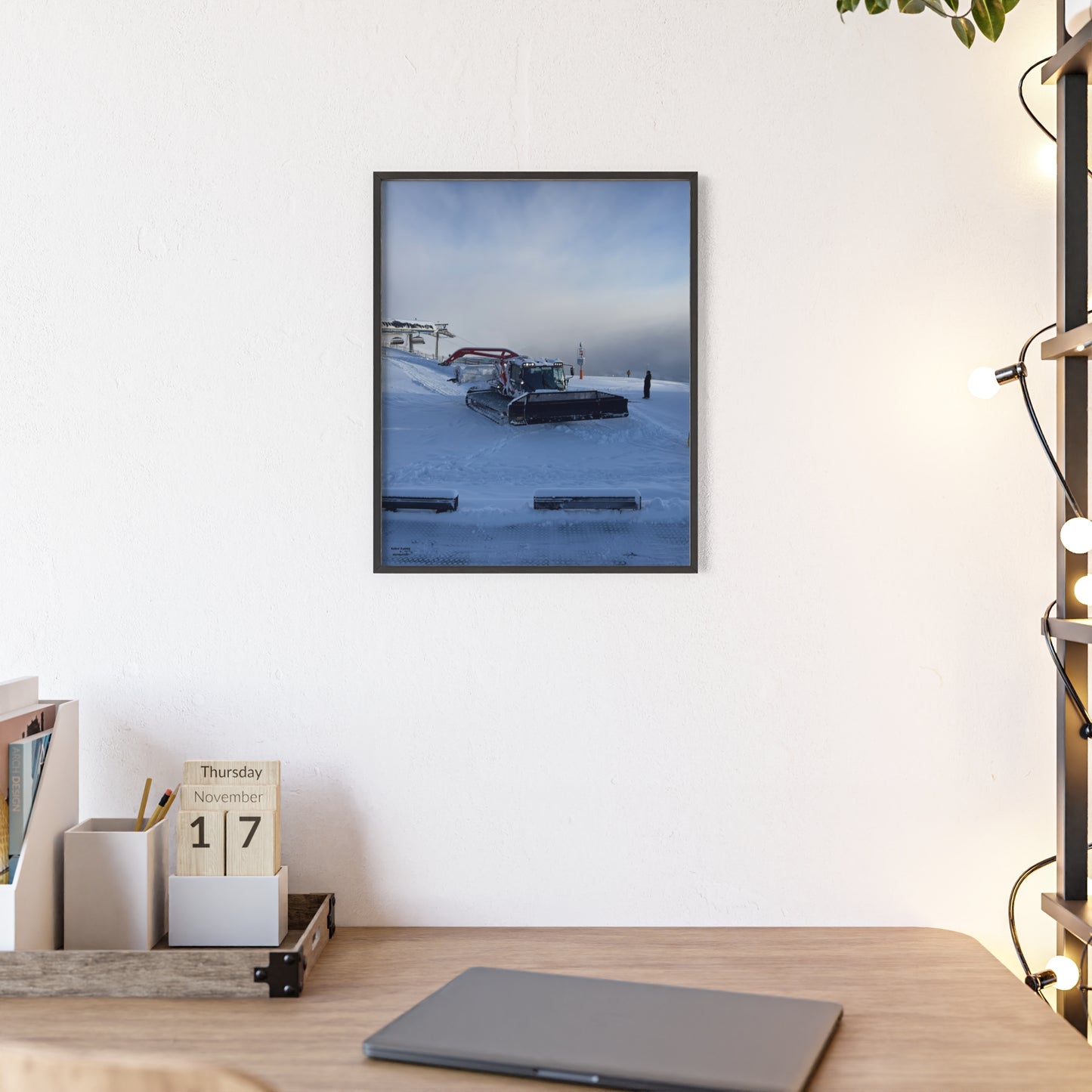 Pistenbully Robin Dufner Poster - FRAMED