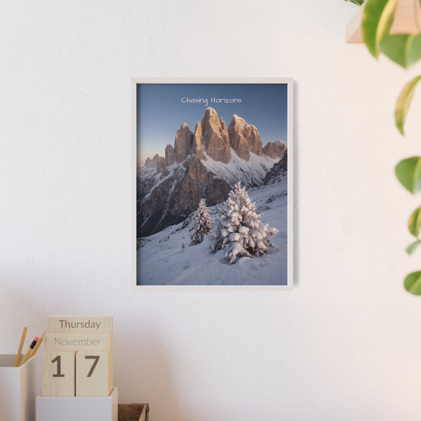 Chasing Horizons x Dolomites Poster - FRAMED