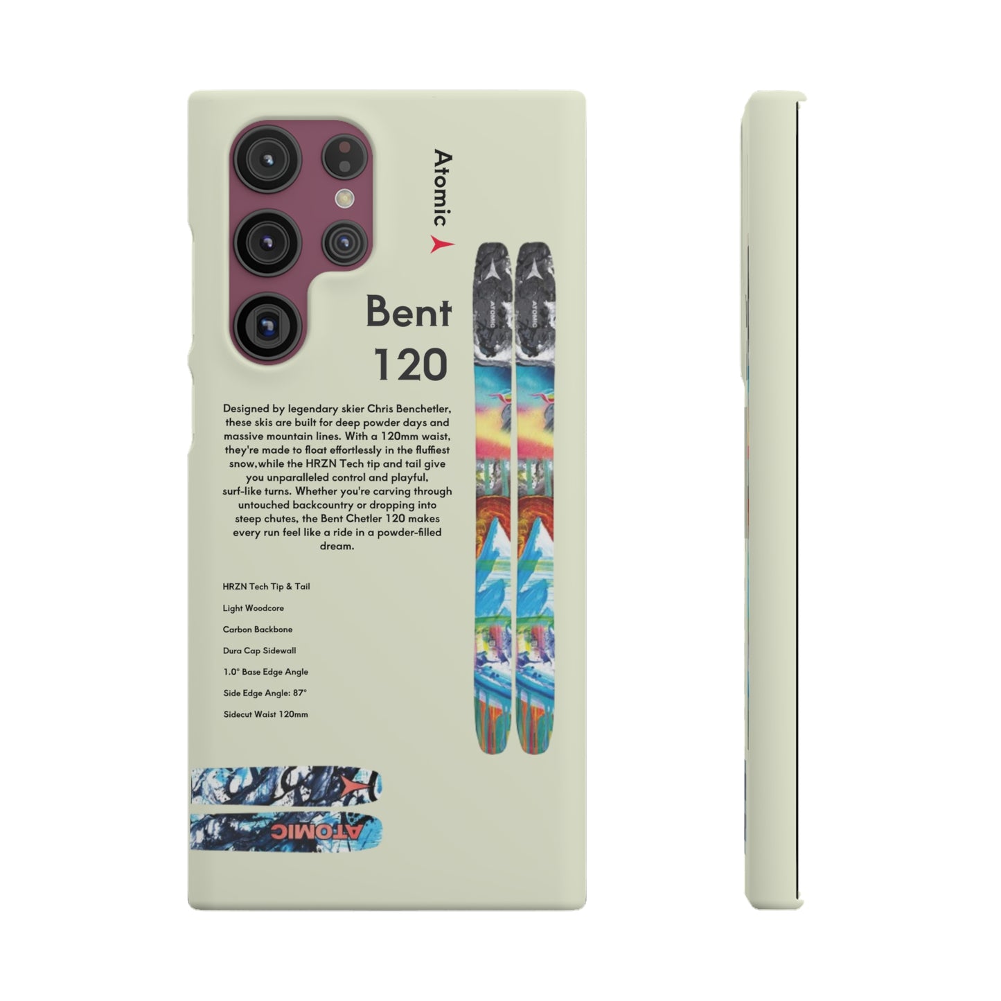 Phone Case - Skiing Bent Chetler 120mm Design