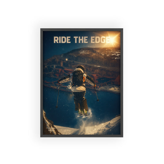 Ride The Edge x Heaven Mikkellillehaug Poster - FRAMED