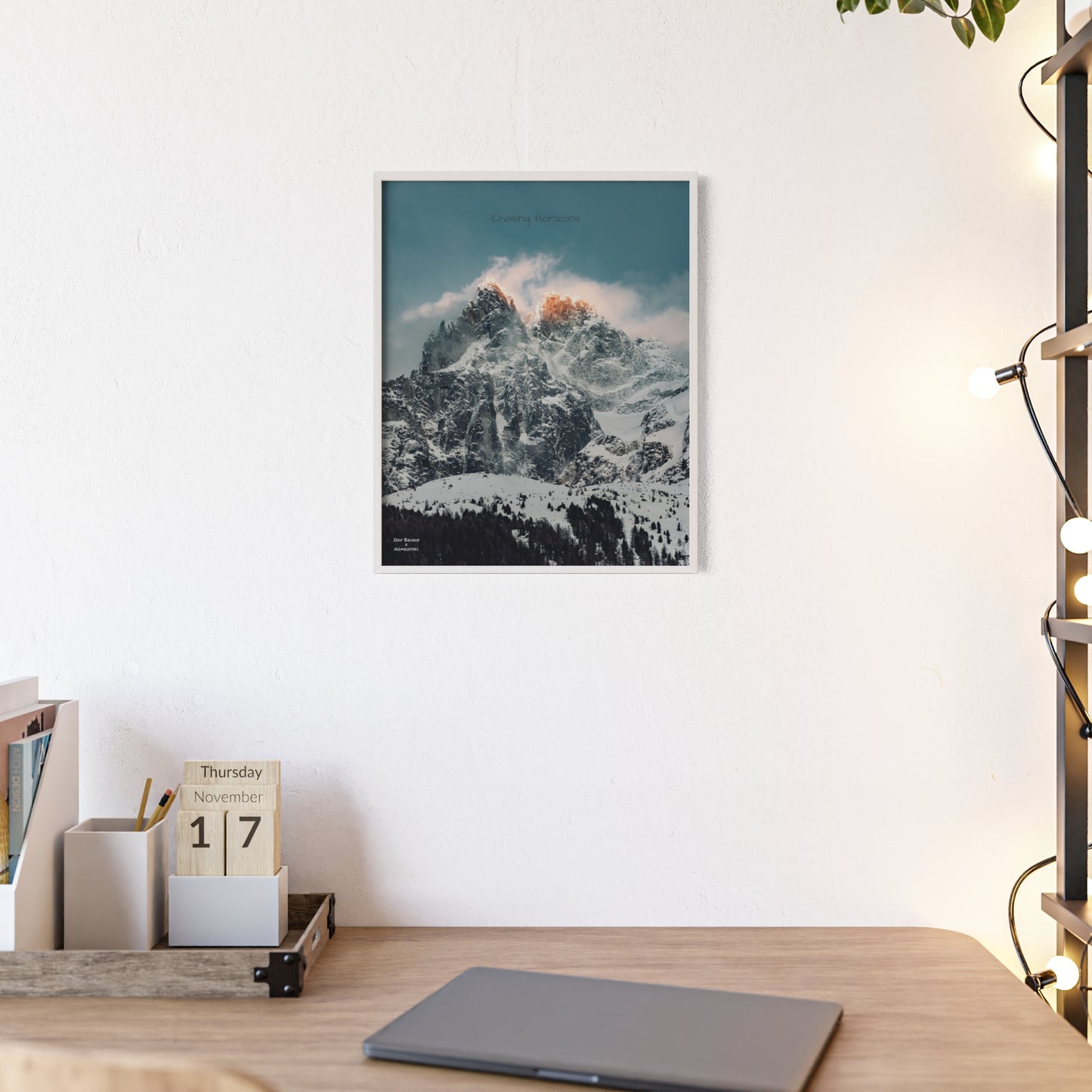 Alps Indy Bruhin Poster - FRAMED