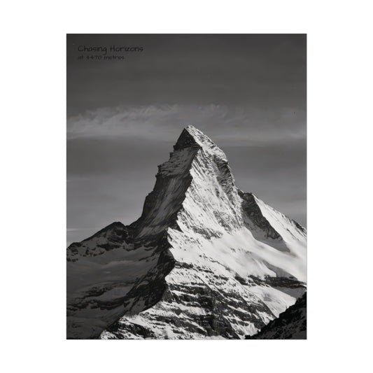 Chasing Horizons x Monochrome Matternhorn Poster